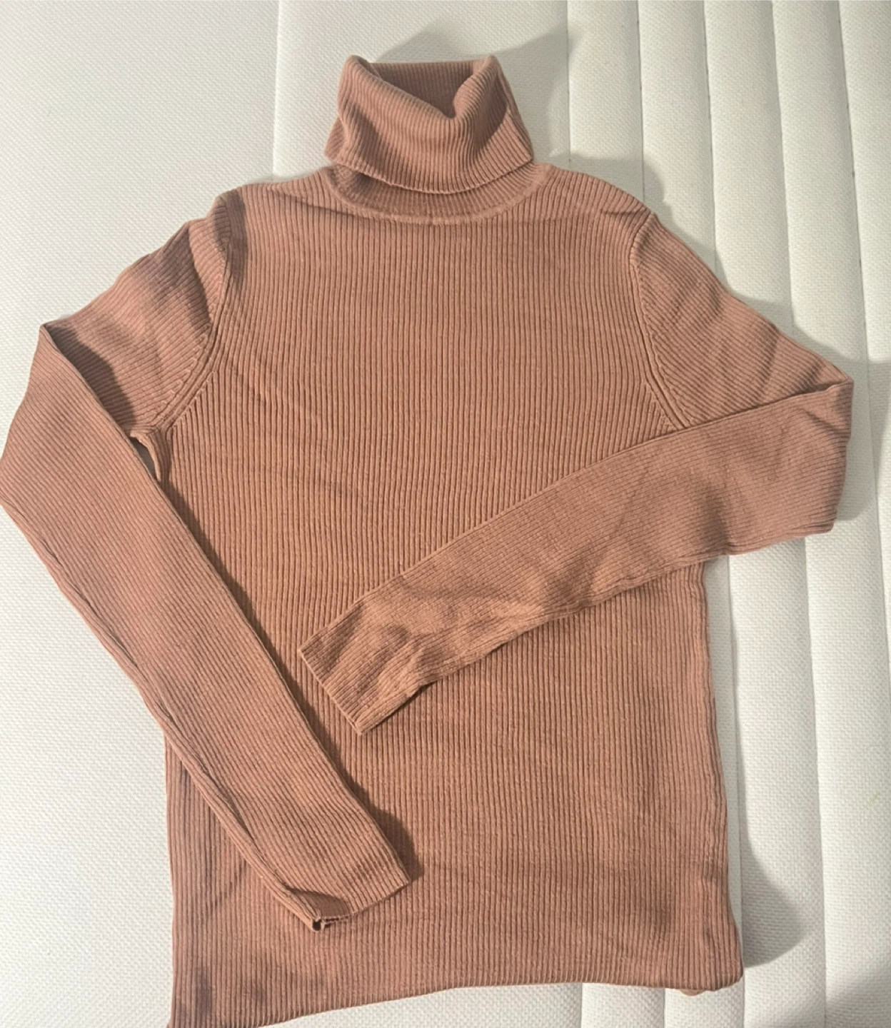 New Uniqlo Pink Ribbed Turtleneck Sweater Size Medium