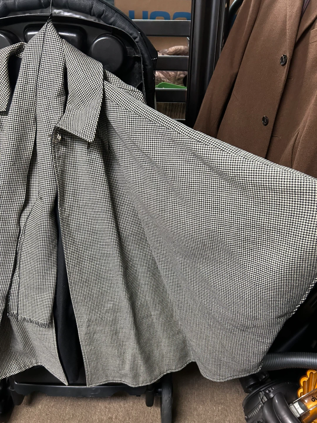 Houndstooth Trench Coat - photo 3