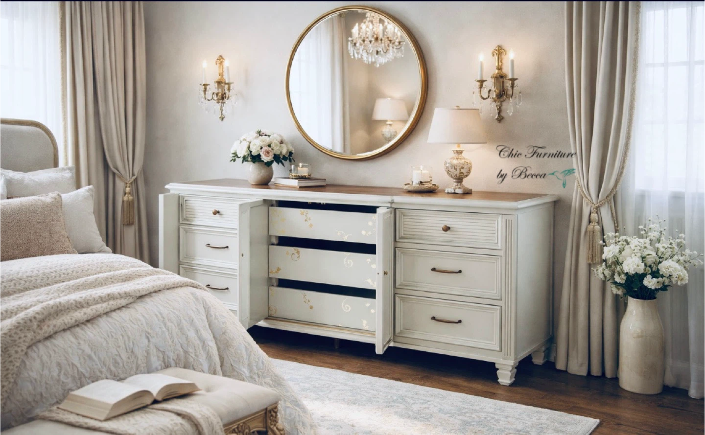Light green refinished Dresser - photo 2