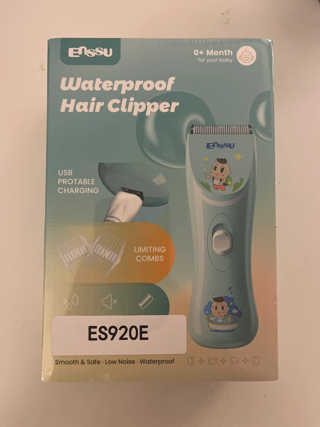 Baby Waterproof Hair Clipper - Green