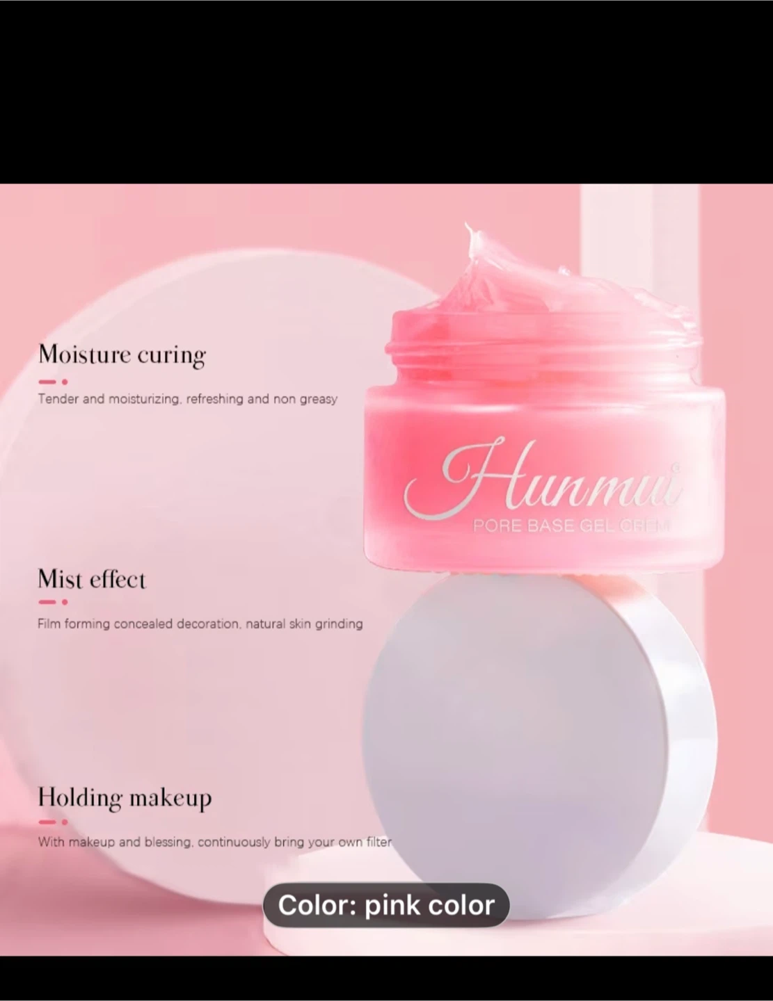 Hunmui Pore Base Gel Cream - Pink - photo 2