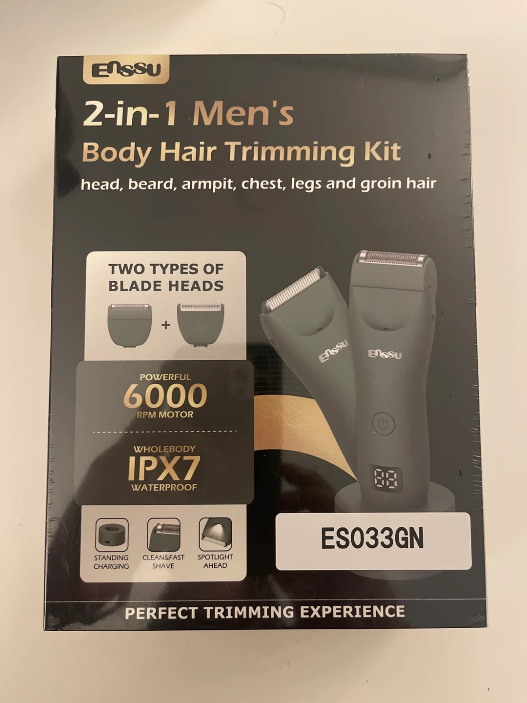 2-in-1 Men's Body Hair Trimming Kit ES033GN