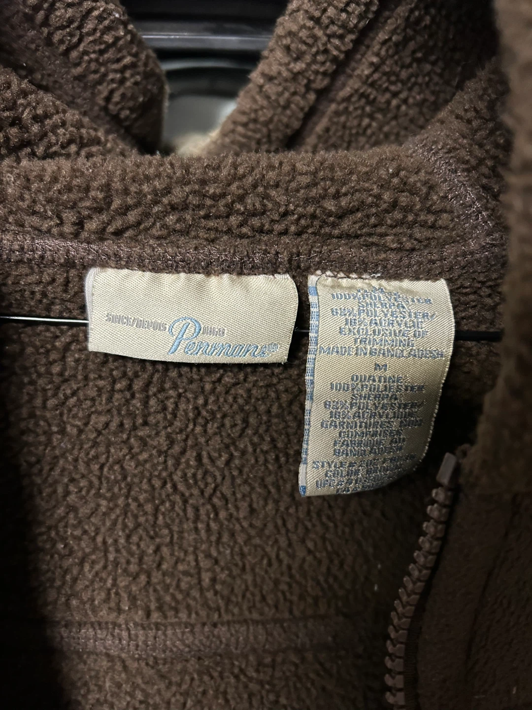 Penmans Brown Fleece Lined Hoodie Size M - photo 2
