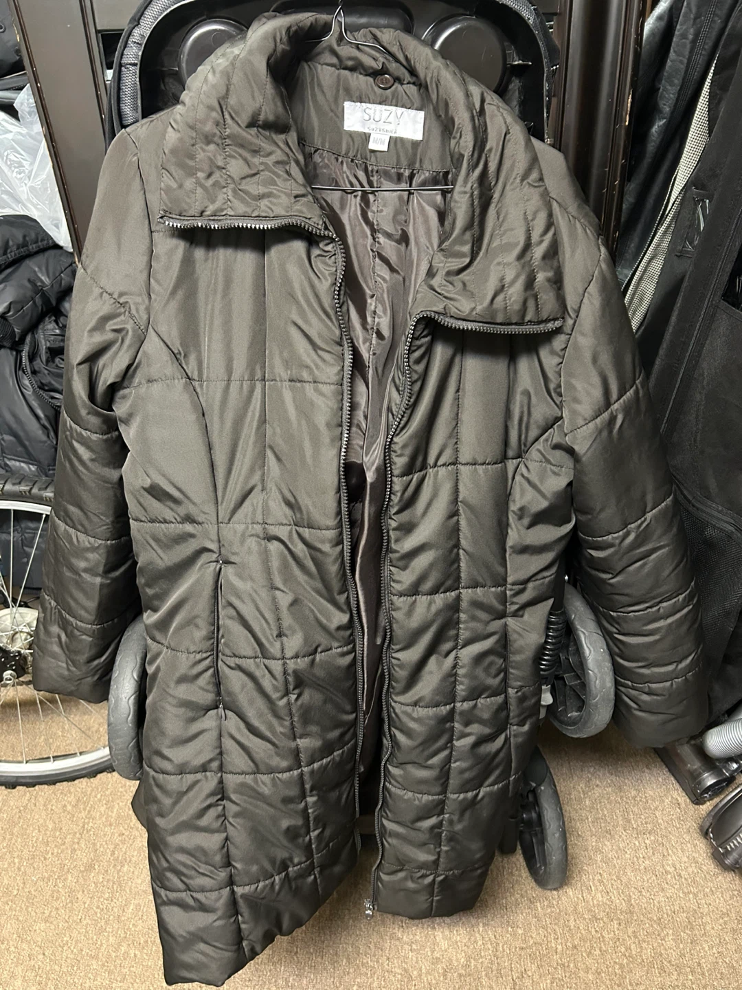 Suzy Shier Quilted Puffer Coat M/M