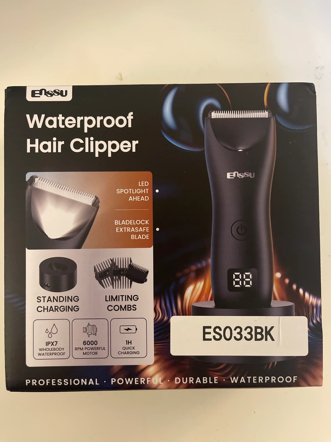 Enssu Waterproof Hair Clipper ES033BK