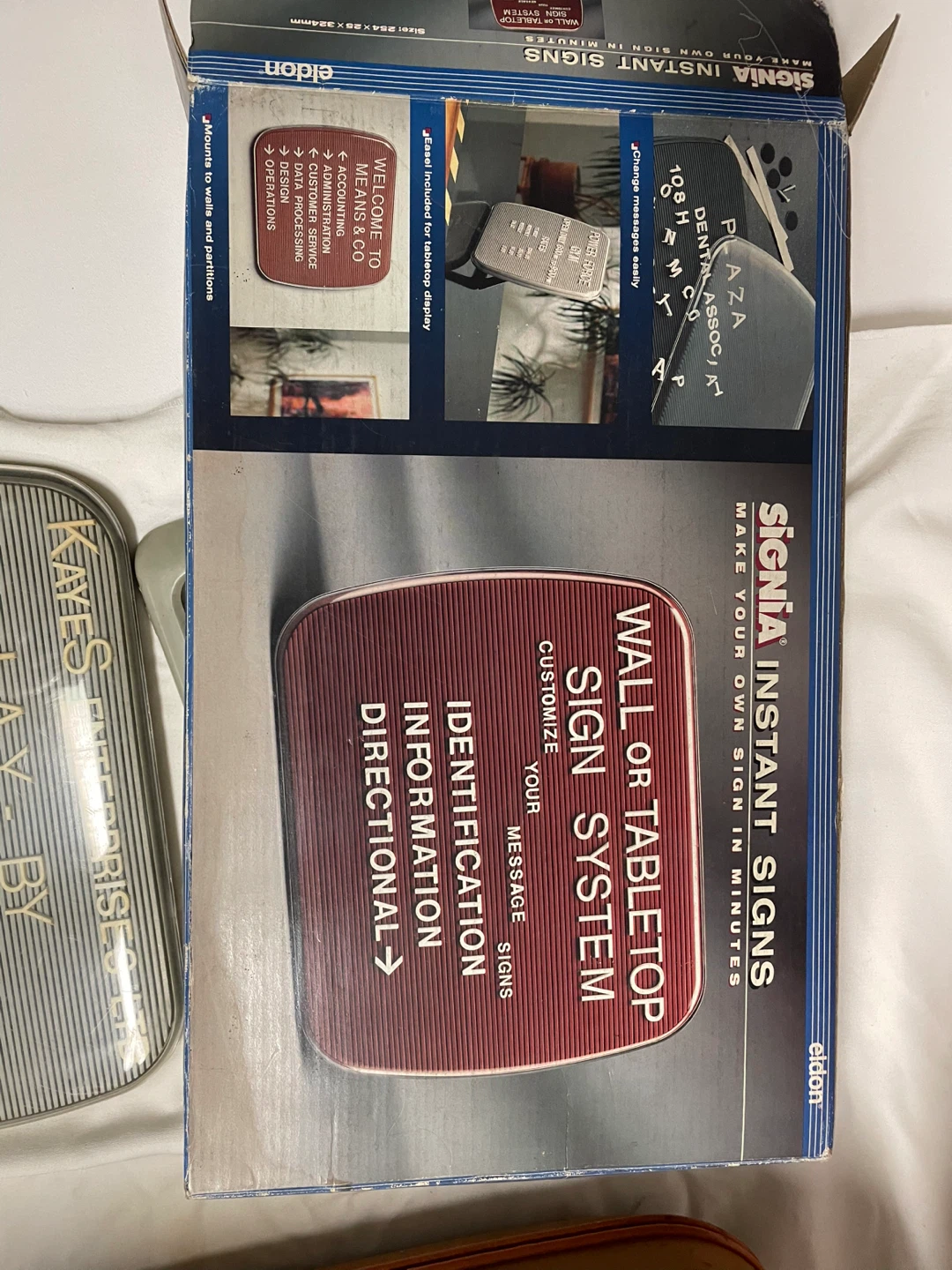 Signia Instant Signs Wall or Tabletop Sign System Kit - photo 3