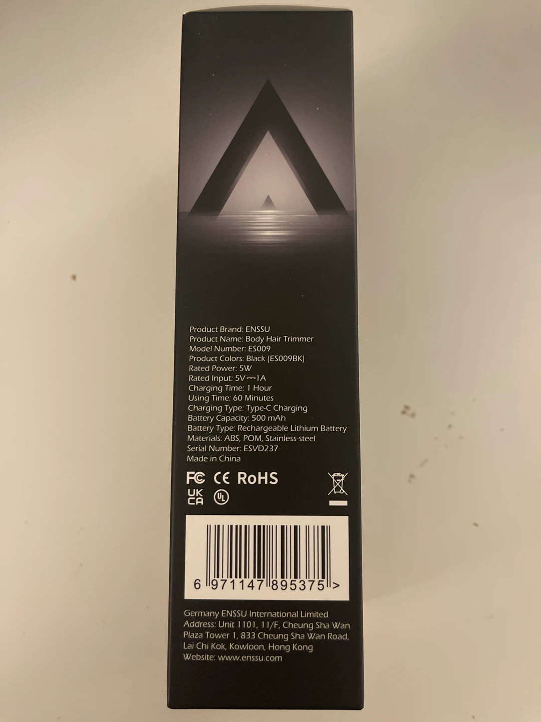 Enssu Body Hair Trimmer ES009BK - photo 4