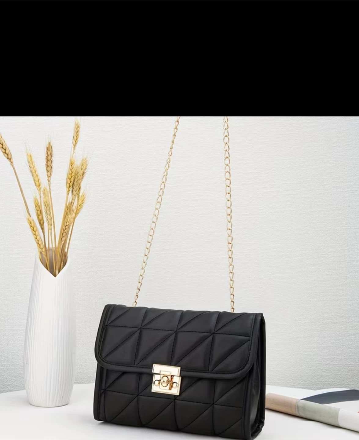Quilted Shoulder Bag - White - photo 2