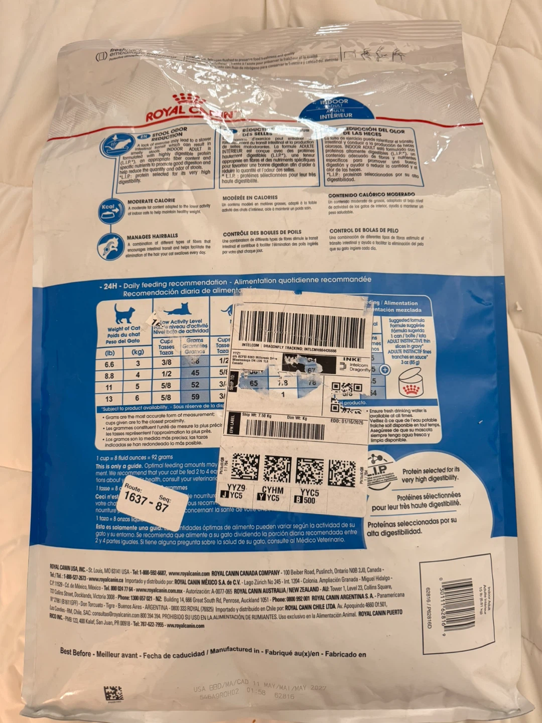 Royal Canin Indoor Adult Cat Food 15 lb Bag - photo 2