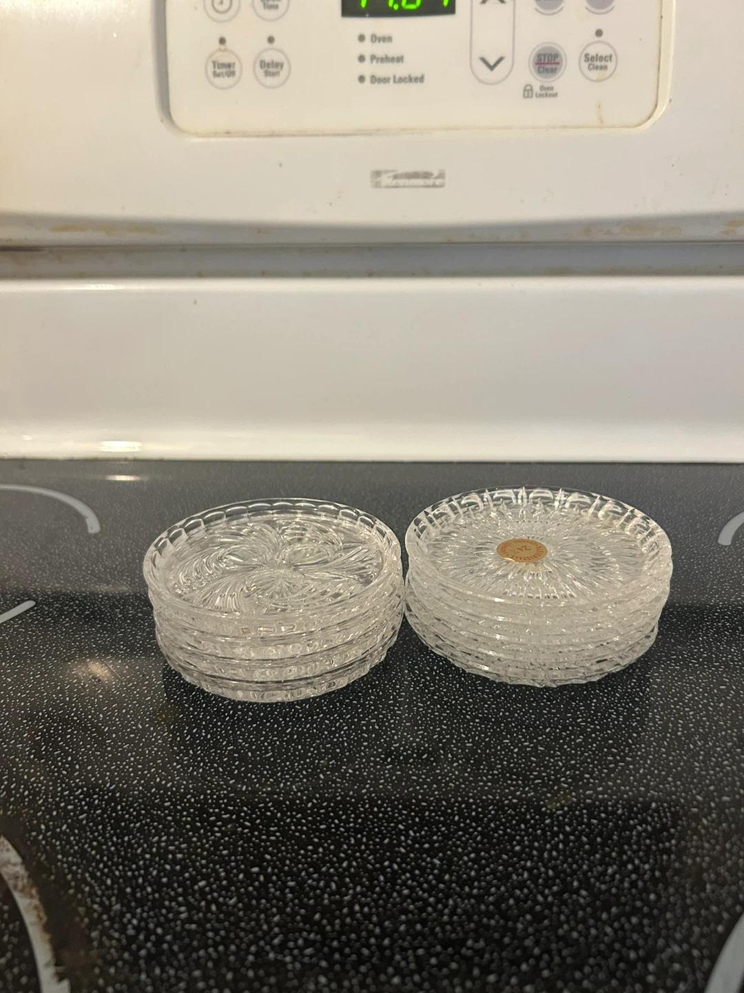 Set of pinwheel pattern Crystal Glassware and Decor - photo 3