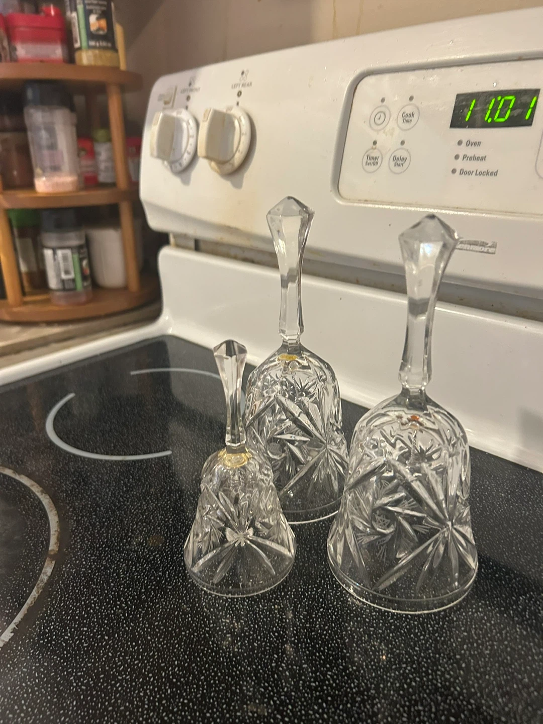 Set of pinwheel pattern Crystal Glassware and Decor - photo 4
