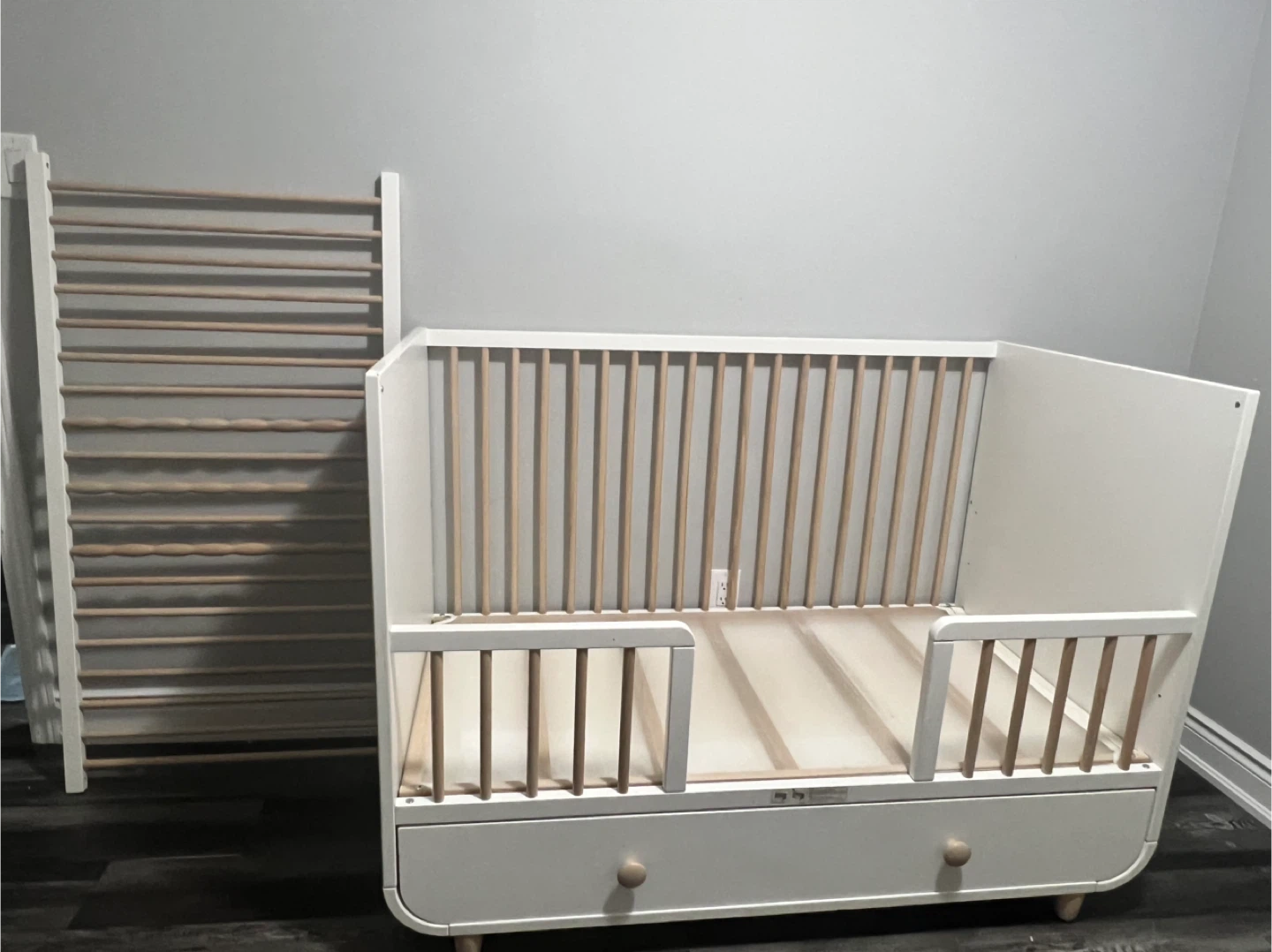 Ikea MYLLRA - Crib / Toddler Bed with Storage Drawer