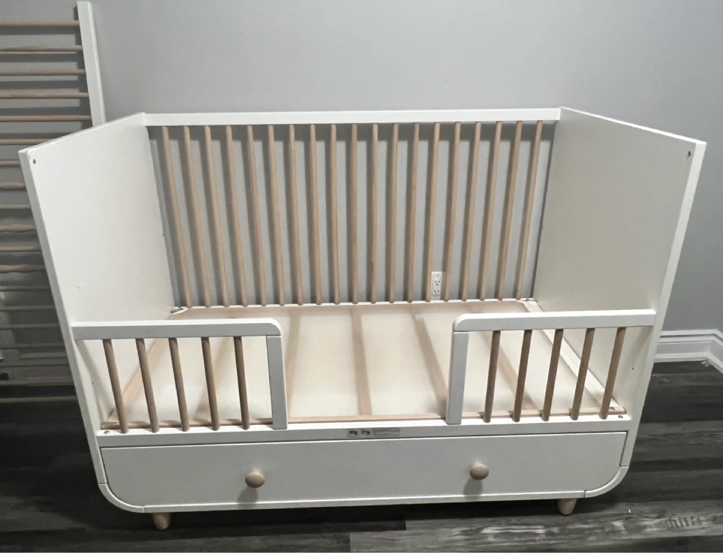 Ikea MYLLRA - Crib / Toddler Bed with Storage Drawer - photo 2