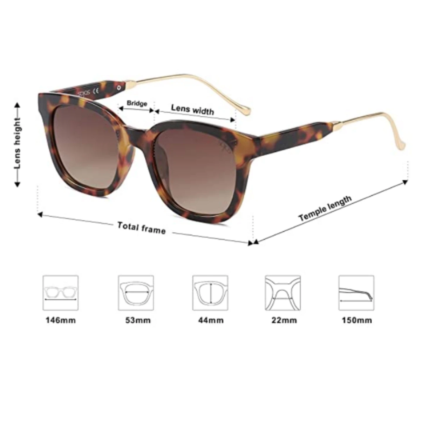 SOJOS Classic Square Polarized Sunglasses - photo 4