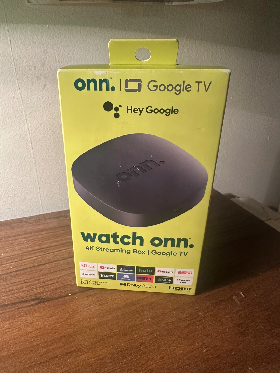 4K Google TV Box – onn. Streaming Device (Brand New)
