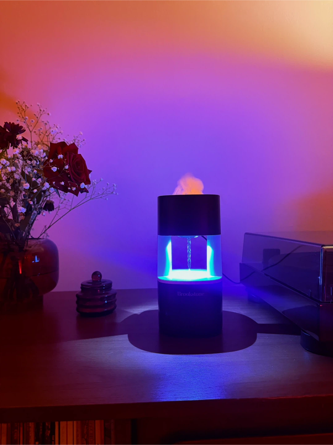 Brookstone Anti-Gravity Flame Ultrasonic Diffuser