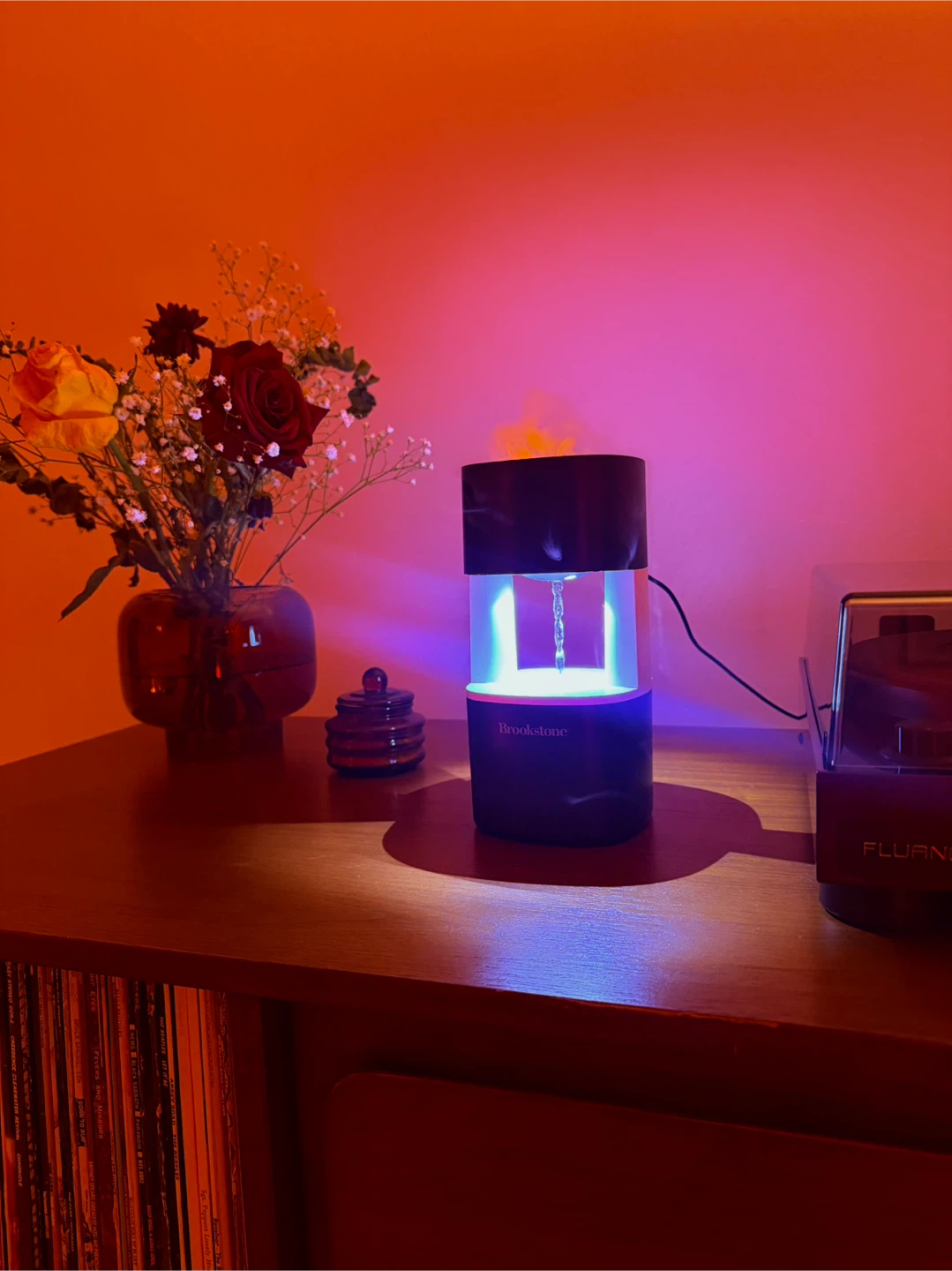 Brookstone Anti-Gravity Flame Ultrasonic Diffuser - photo 2