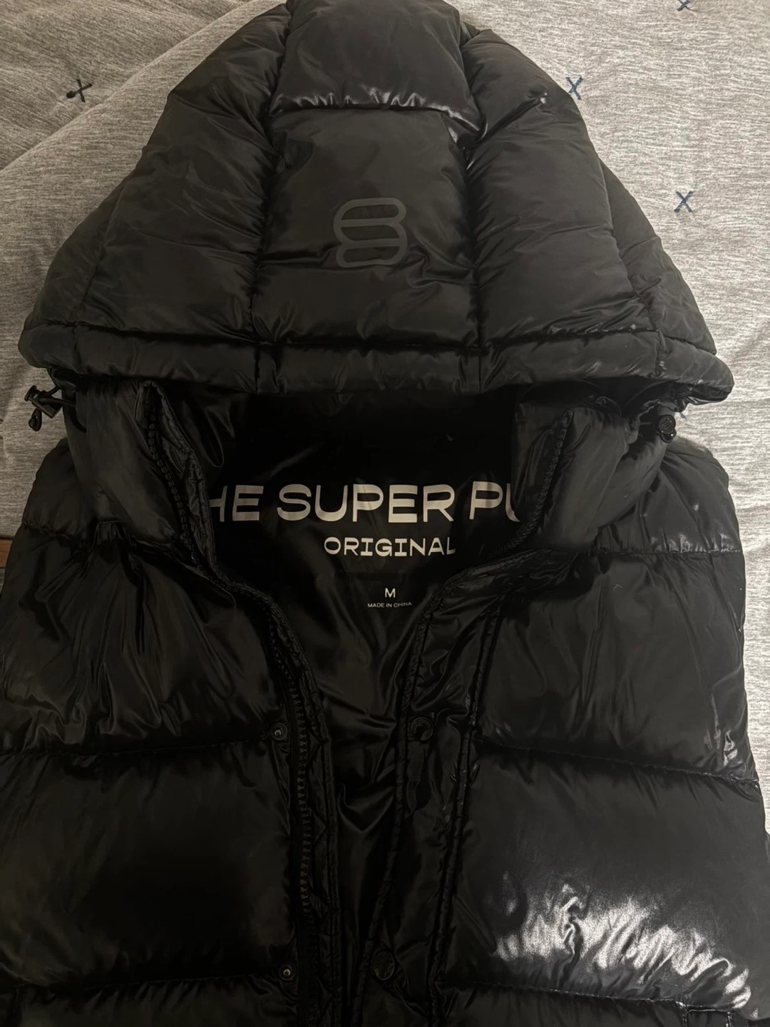 Aritzia The Super Puff Vest Hi-Gloss Black Size M - photo 2