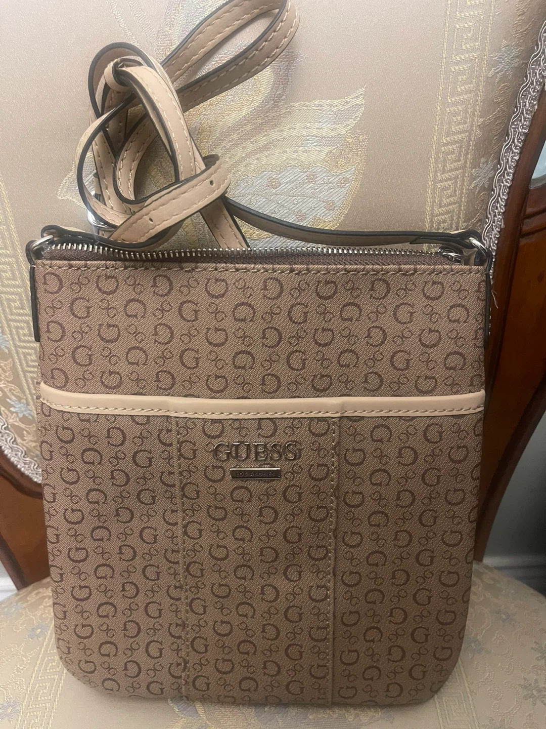 Guess Monogram Crossbody Bag