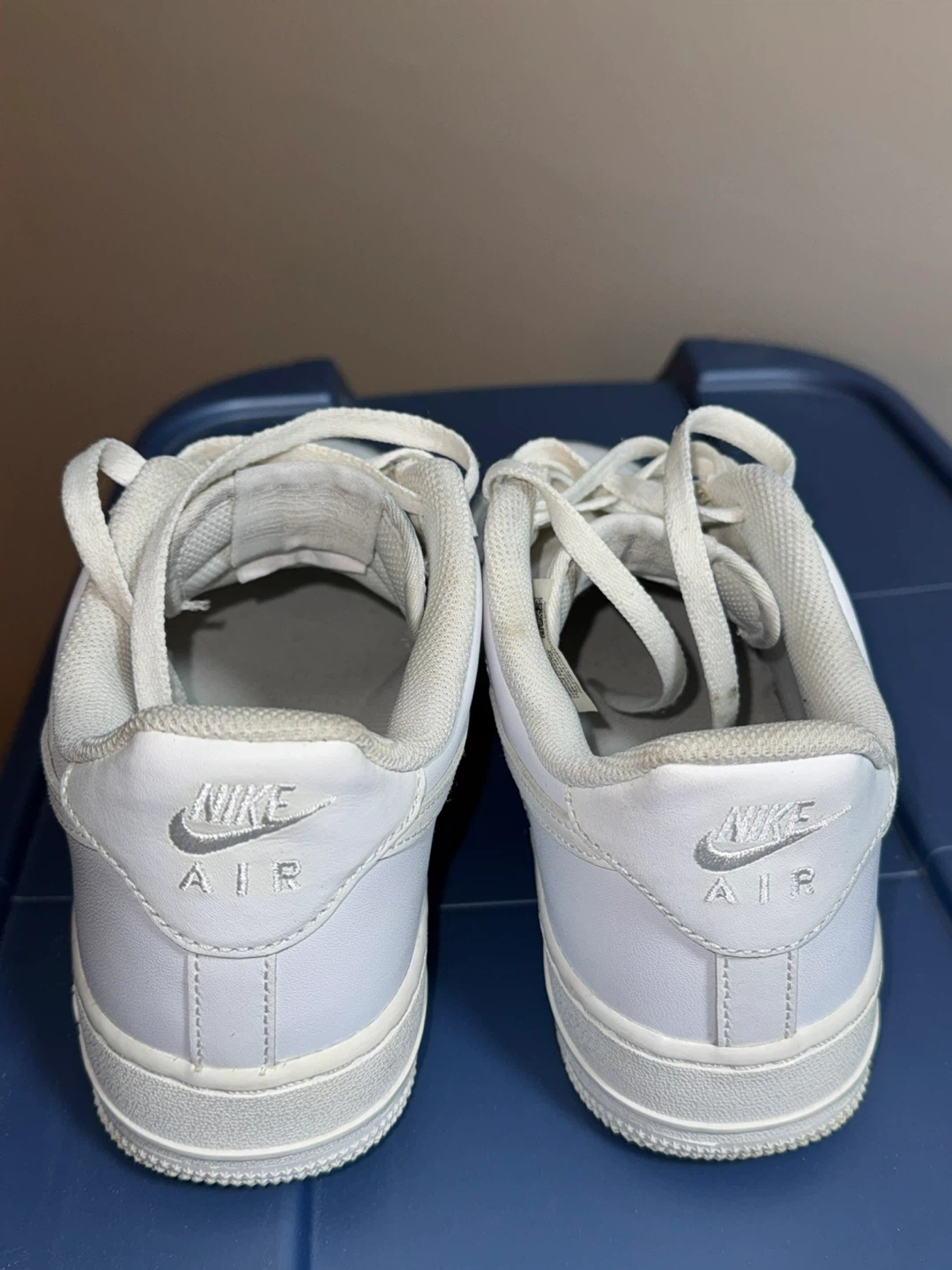 Nike Air Force 1 White Sneakers - US 8.5 - photo 3