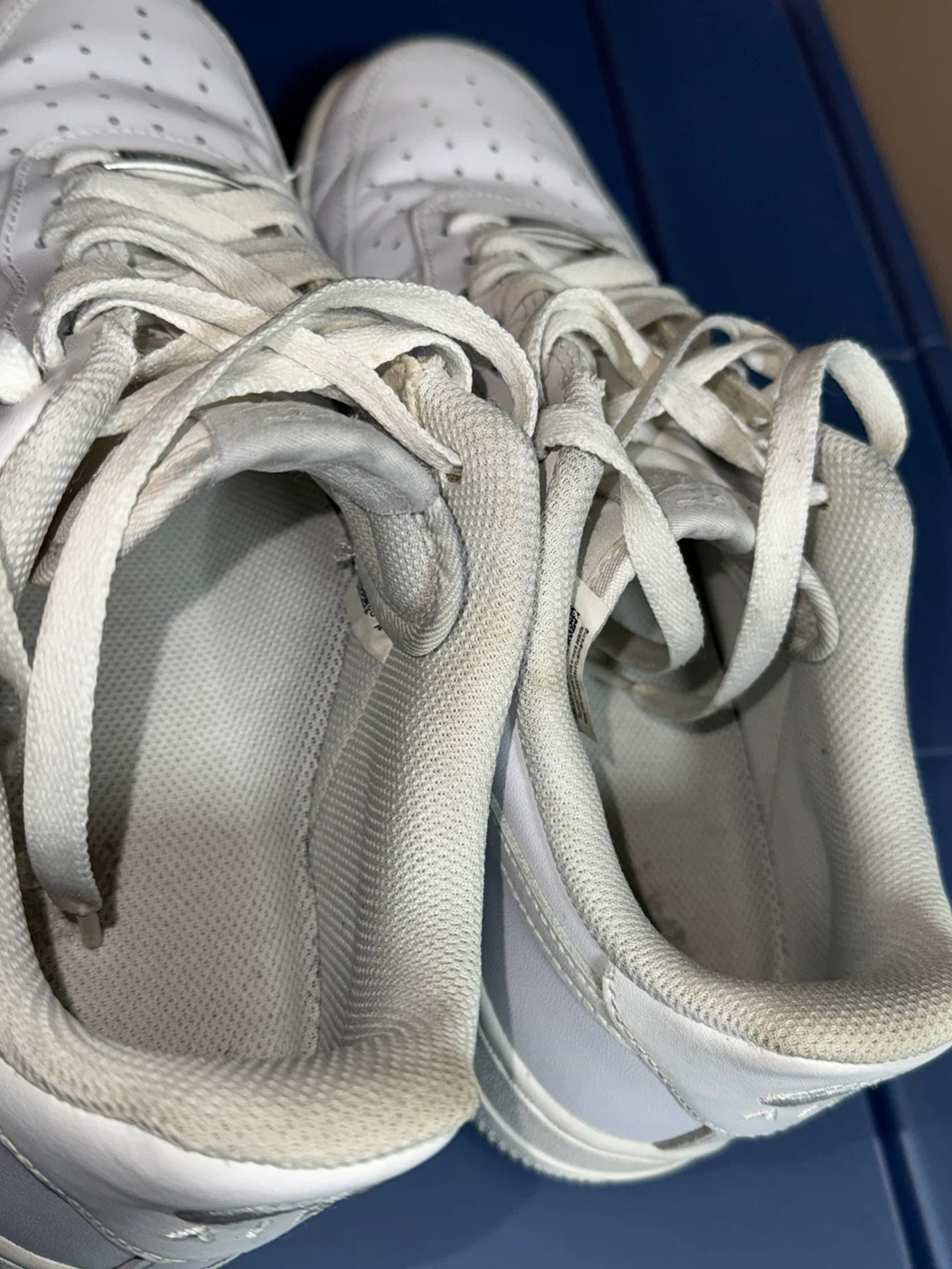 Nike Air Force 1 White Sneakers - US 8.5 - photo 4