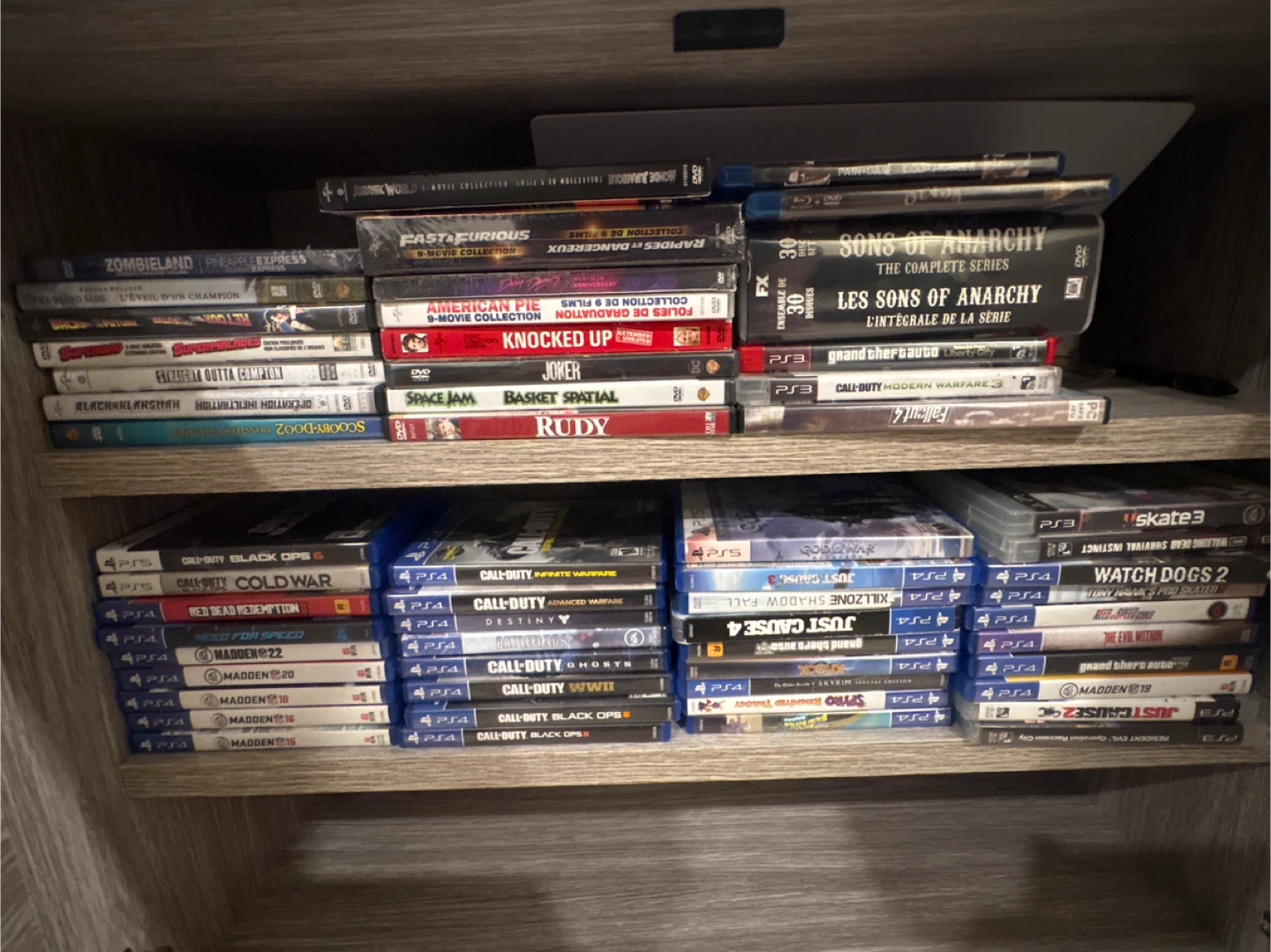 Assorted Video Games & Blu-Ray Movies Collection