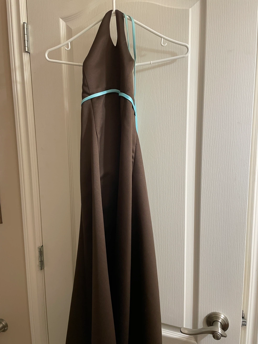 Brown Halter Neck Formal Dress - photo 2