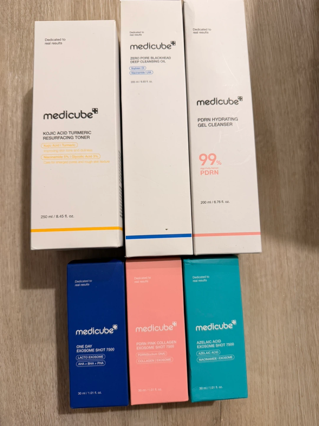 Medicube Skincare Set - Toner, Cleanser, Oil, and Exosome Shots