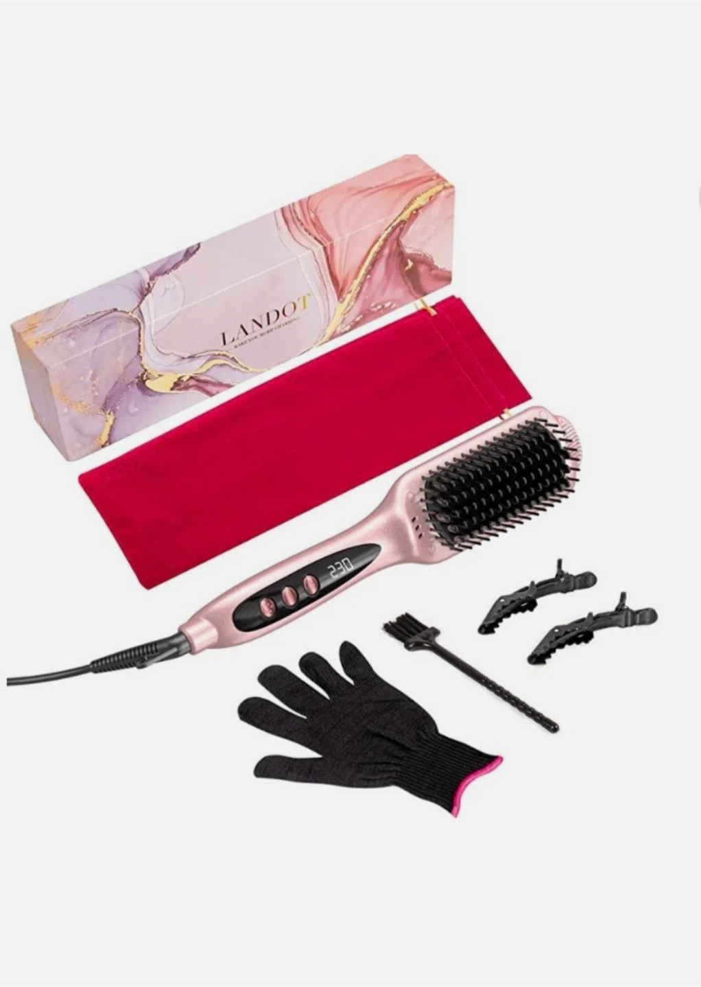 LANDOT Hair Straightener Brush