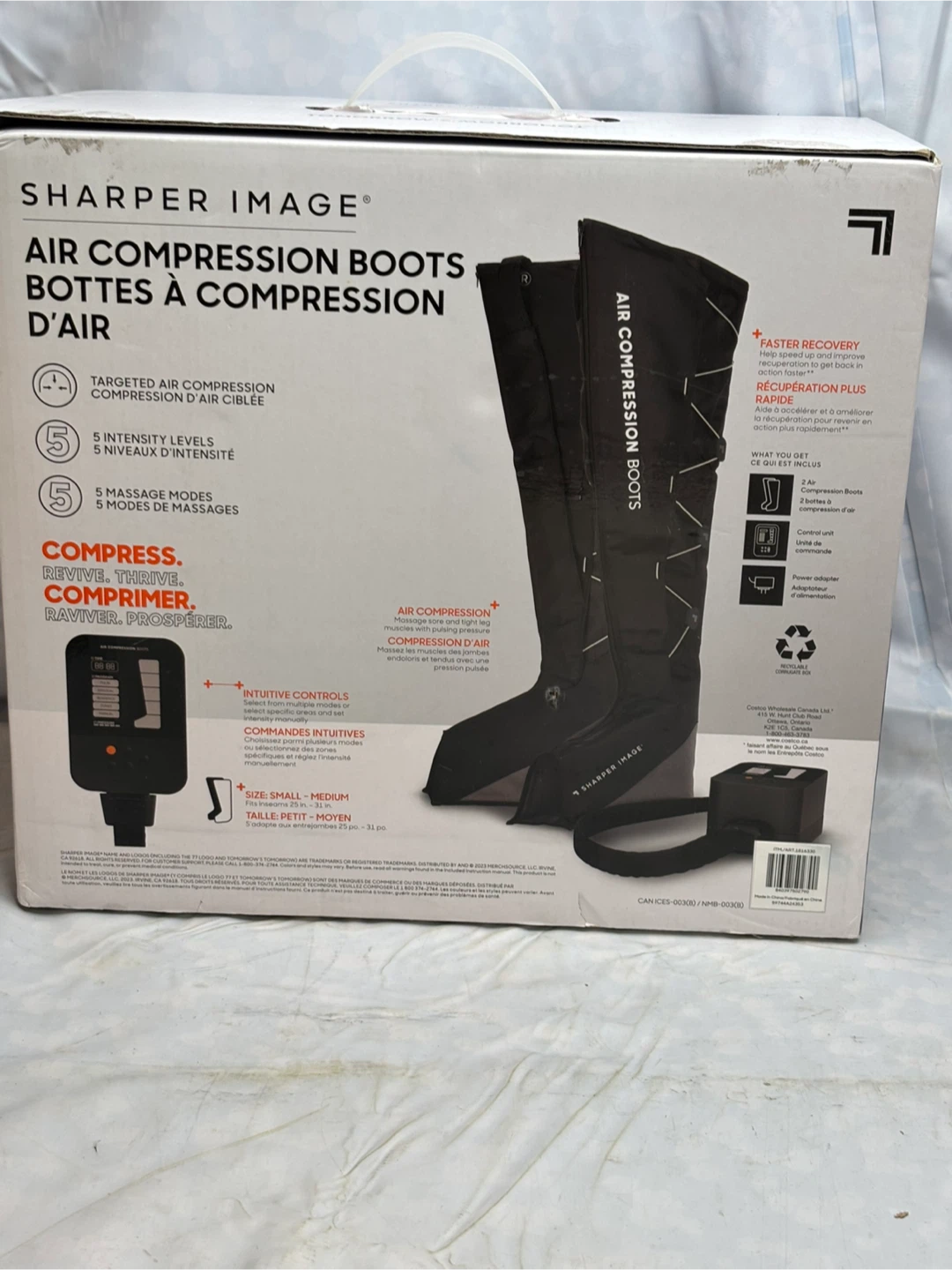 Sharper Image Air Compression Boots Small/Medium - photo 4