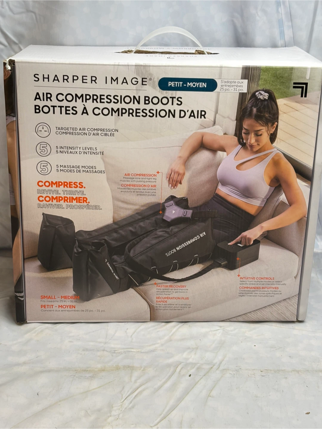 Sharper Image Air Compression Boots Small/Medium - photo 5
