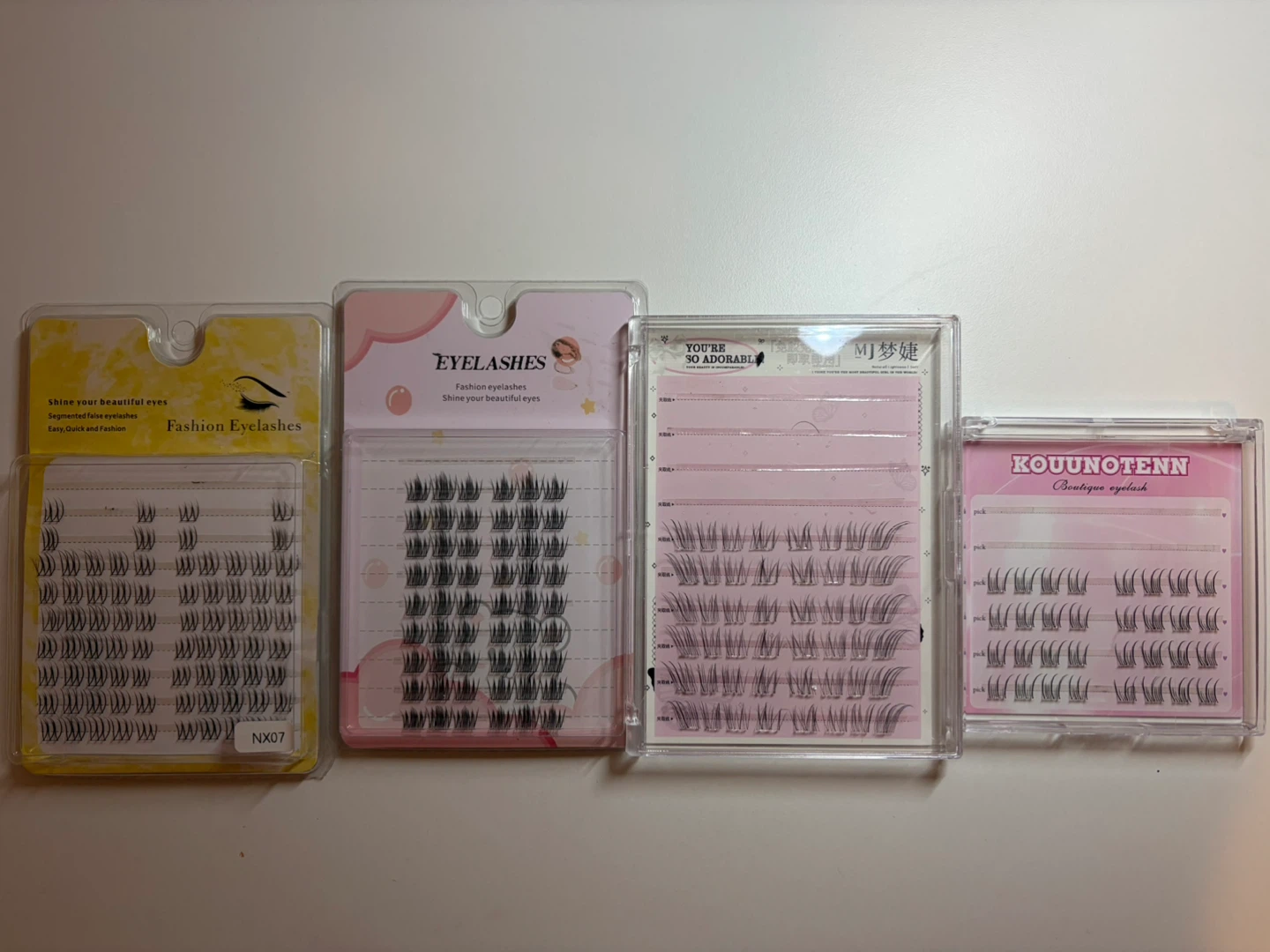 Eyelash clusters