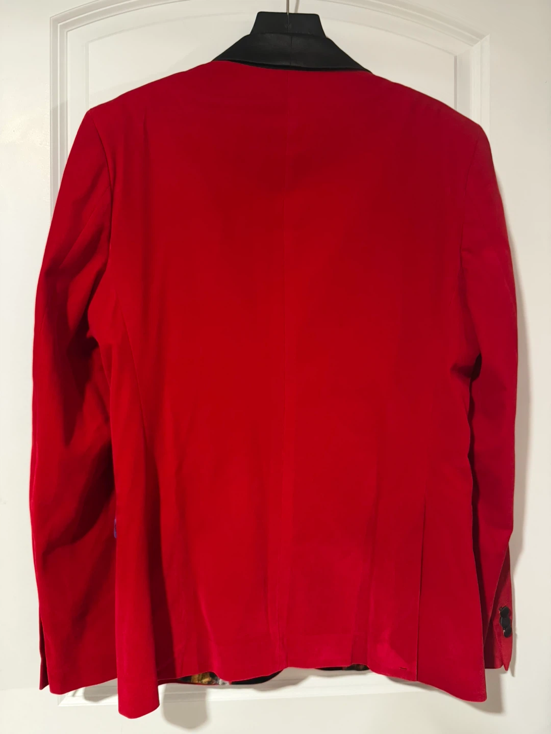 Men’s Suslo Couture Red Blazer Jacket Size M/40 Slim Fit - photo 2