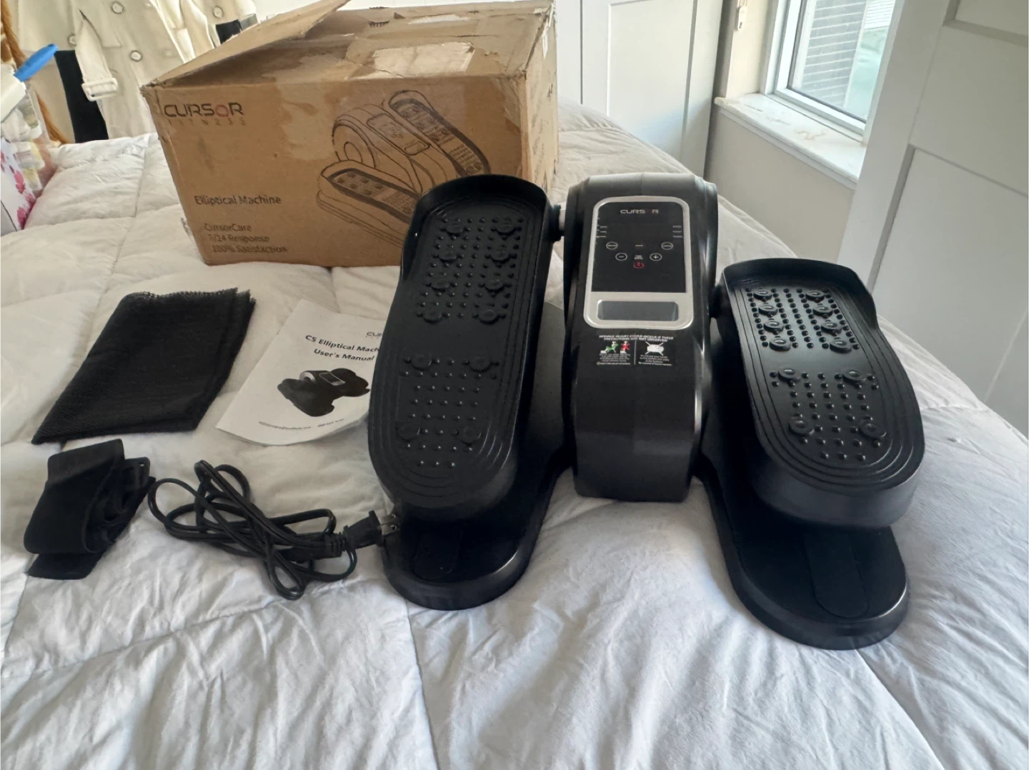 Electric Motorized Under Desk Elliptical Retails $180 Used Once