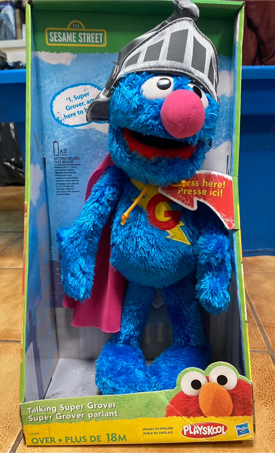 Playskool Talking Super Grover New! Rare! Retired