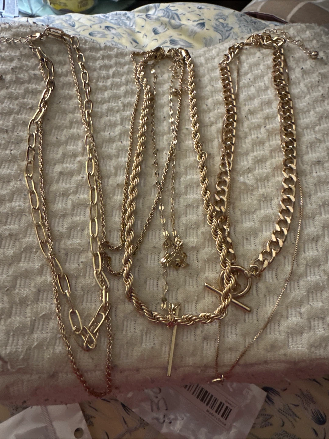 Gold Layered Necklace Set