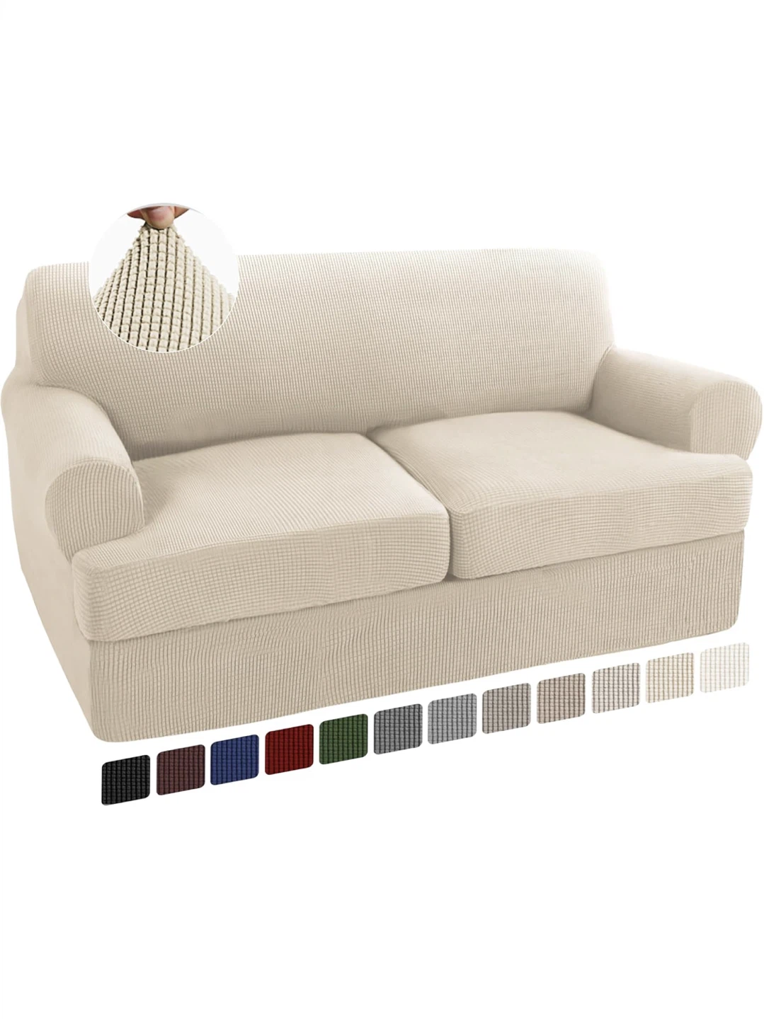 Turquoize 3 Pieces Sofa Covers T Cushion Sofa