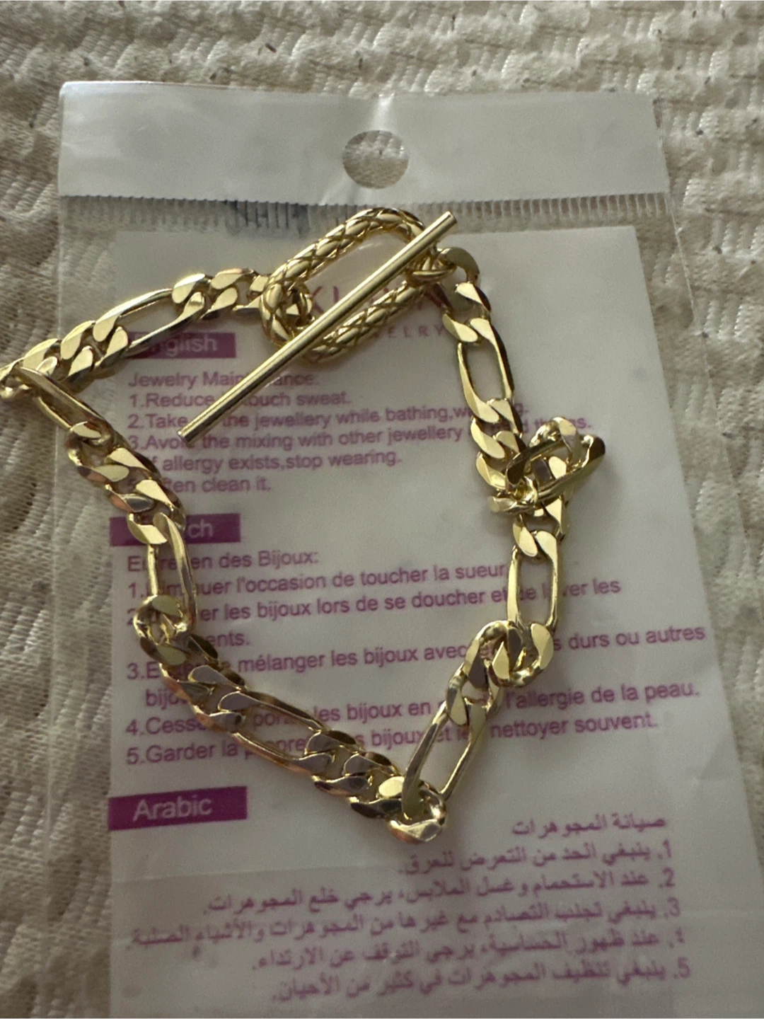 Xp 14k gold laminated Chain Bracelet
