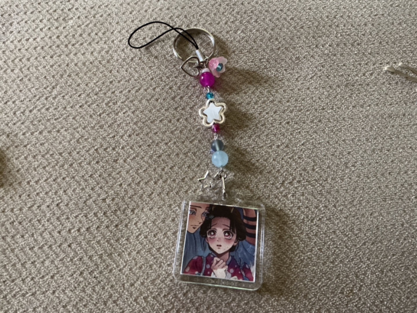 Demon slayer hakuji and koyuki Keychain