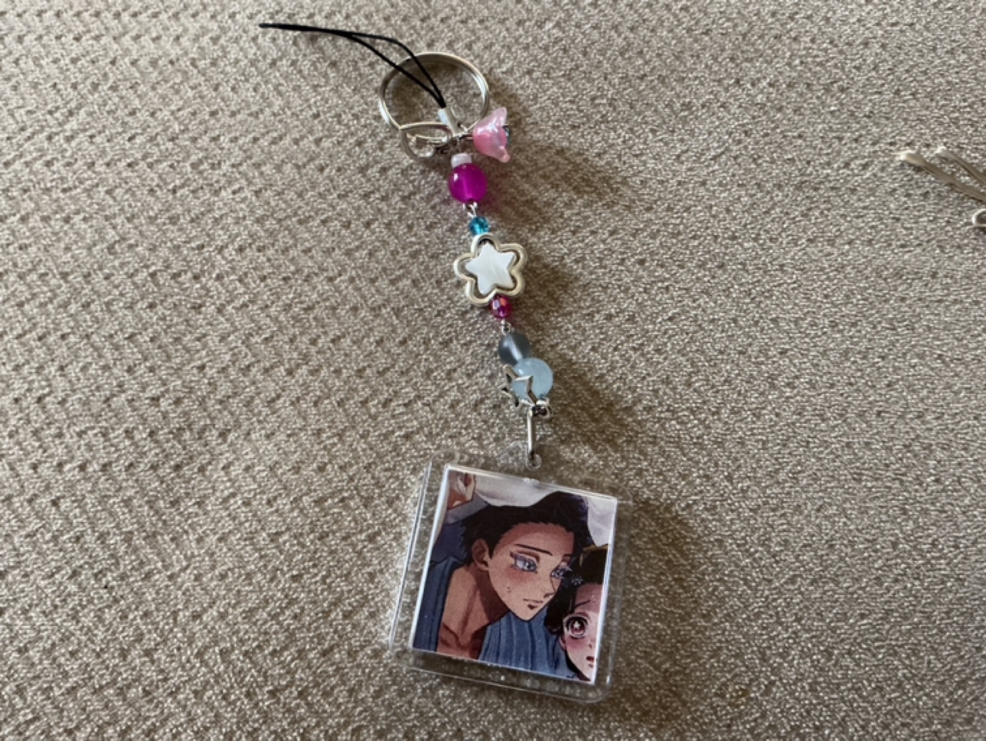 Demon slayer hakuji and koyuki Keychain - photo 2