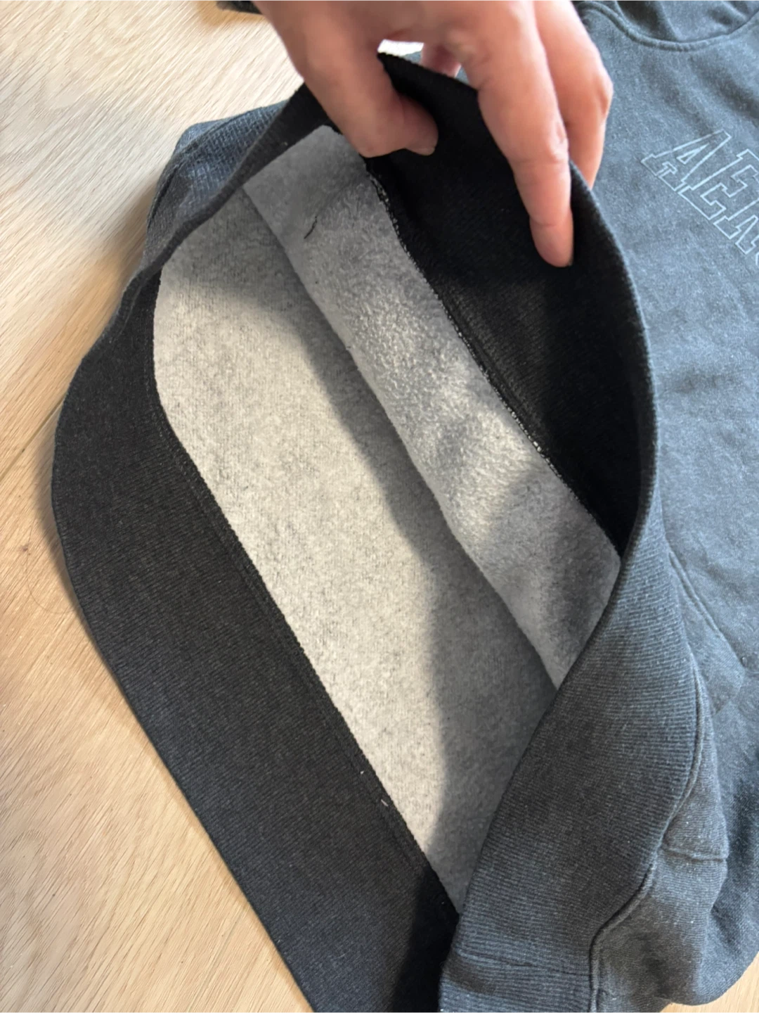 Aeropostale Grey Hoodie in good condition - photo 2