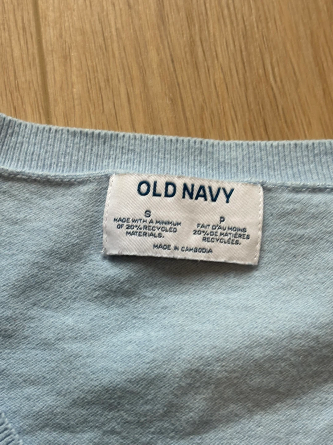 Old Navy Light Blue V-Neck Sweater - Size S - photo 3