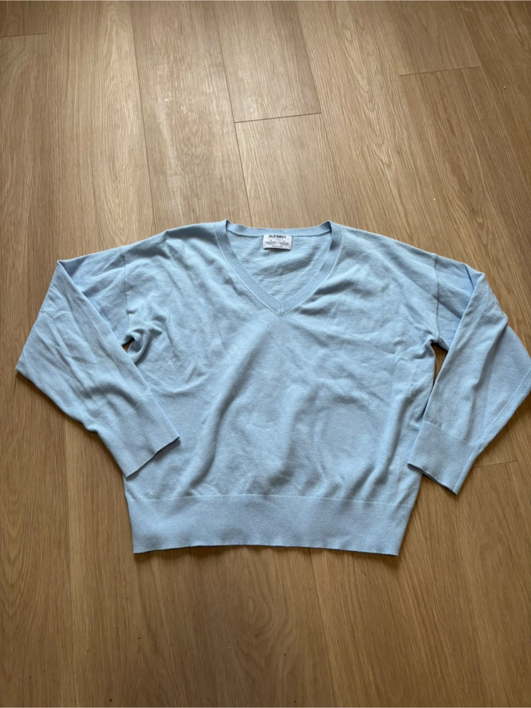 Old Navy Light Blue V-Neck Sweater - Size S