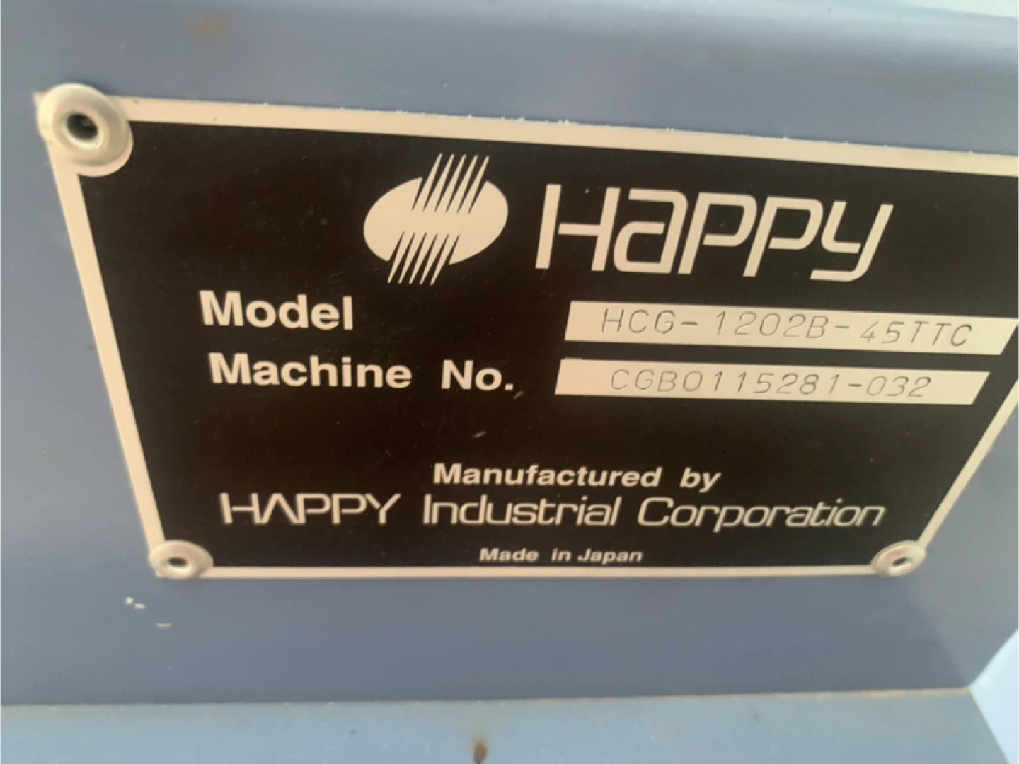 HAPPY HCG-1202B-45TTC 12-Needle Embroidery Machine - photo 5