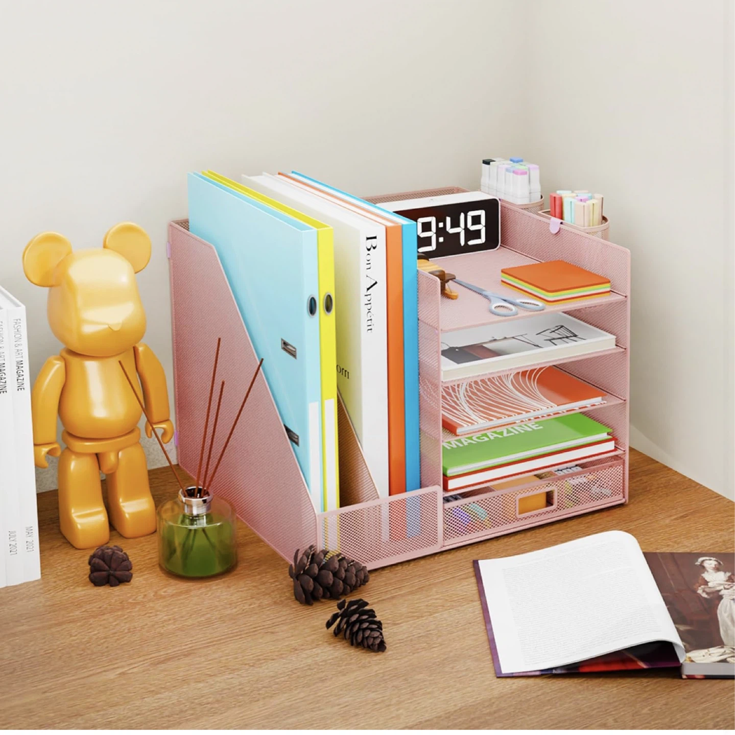 Desk Organizer with File Holder, 5-Tier - photo 2