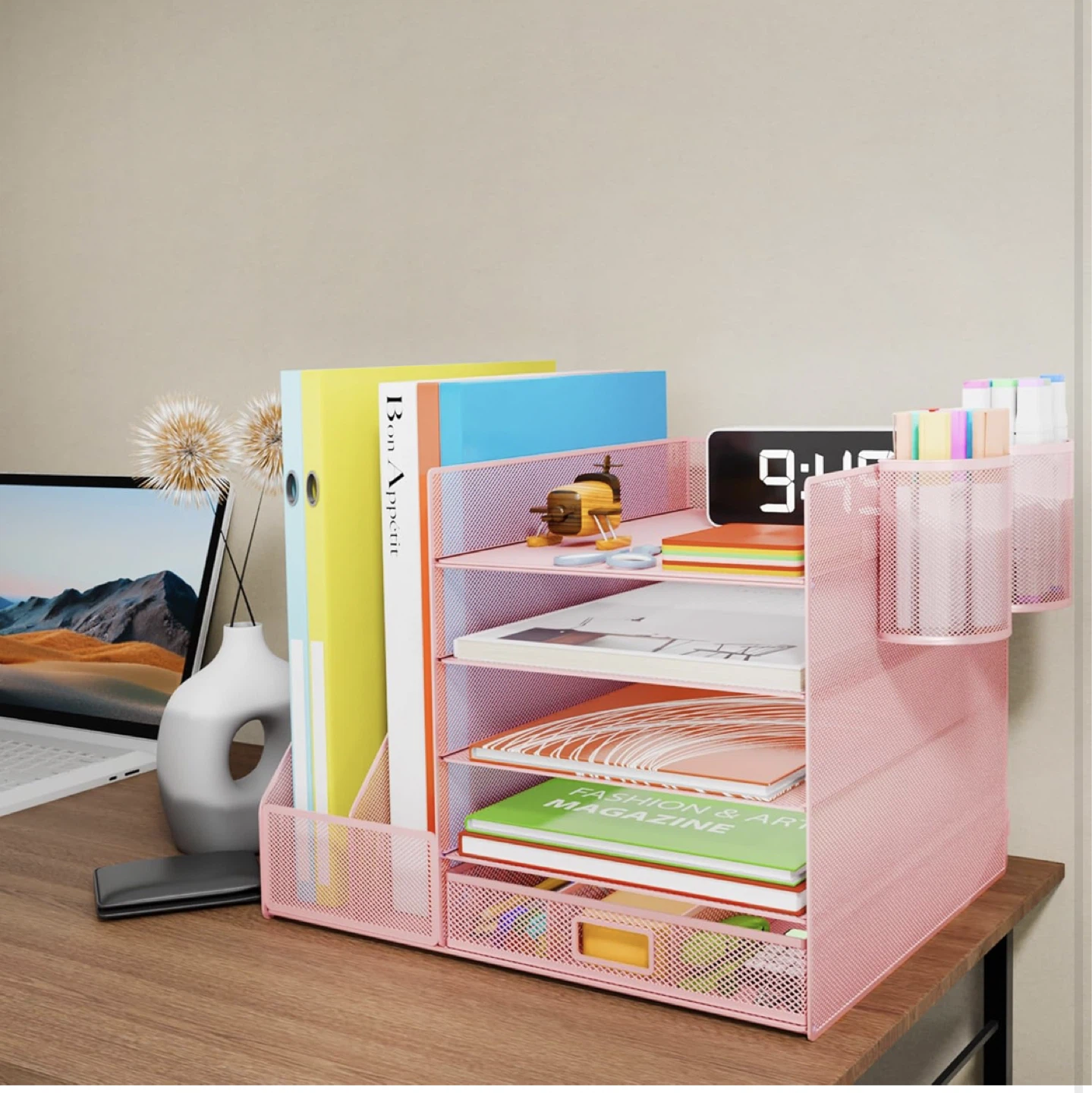 Desk Organizer with File Holder, 5-Tier - photo 3