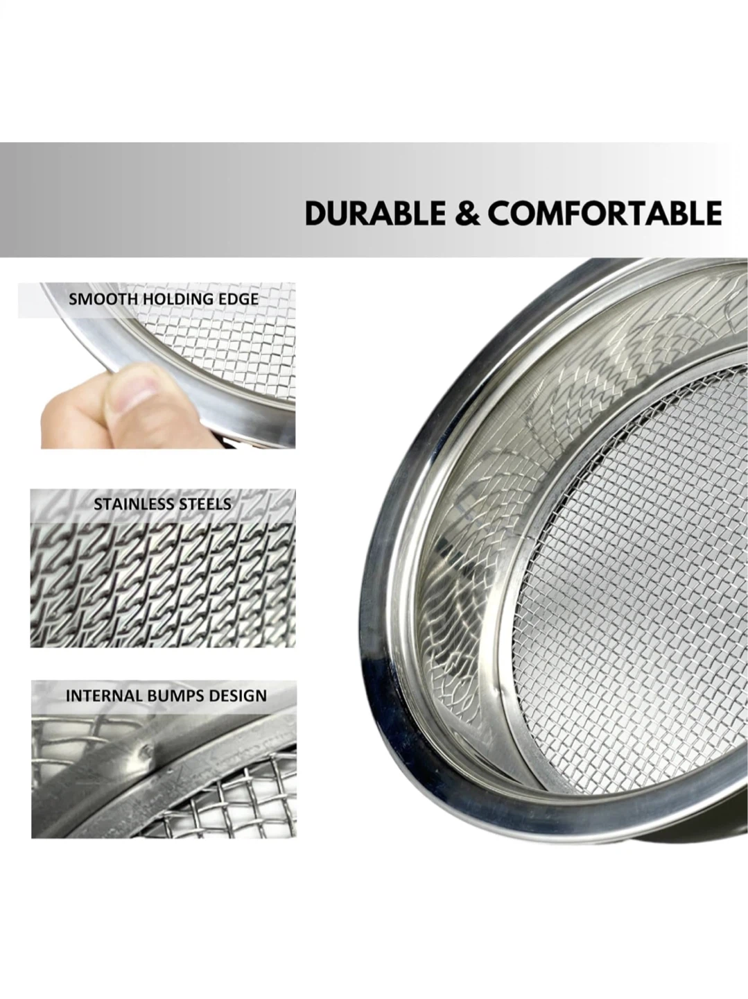 Stainless Steel Soil Sieve Set - photo 3