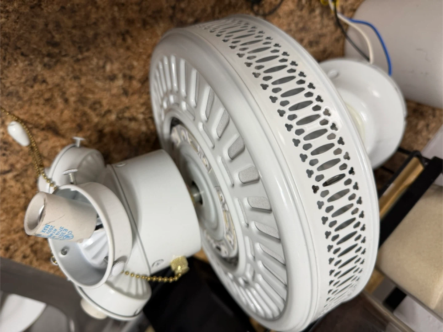 White Ceiling Fan with Lights - photo 3