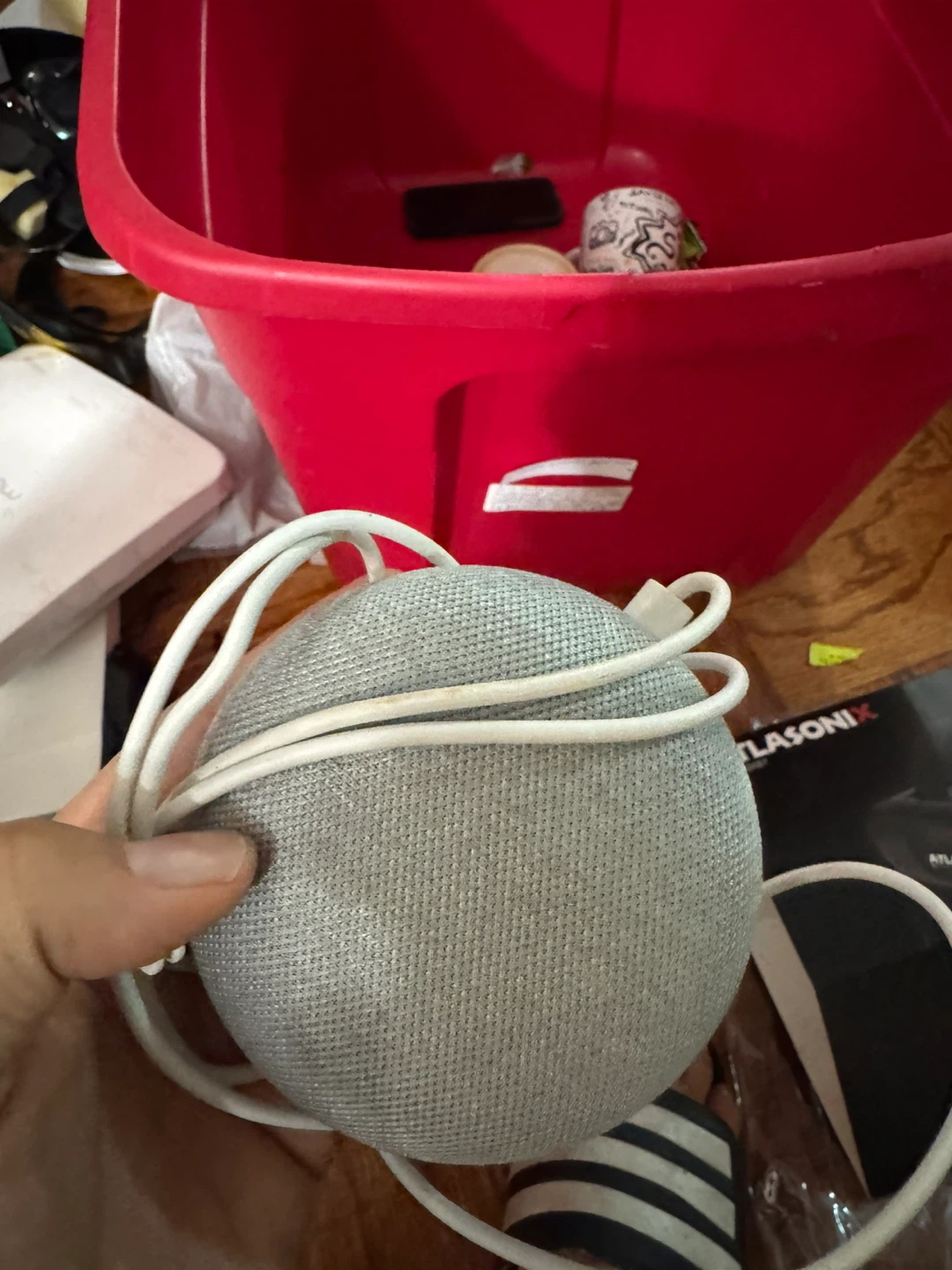 Google Home Mini Smart Speaker - Chalk - photo 2