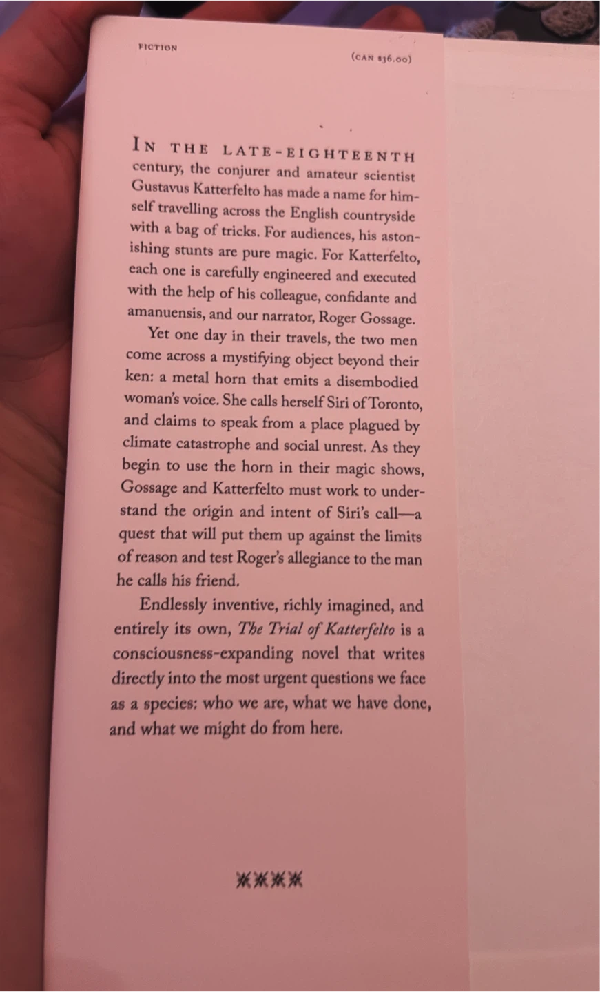 The Trial of Katterfelto Book by Michel Faber - photo 3